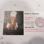 Label on the Cupcake Box showing that cupcakes are Mason's Creations Originals.
